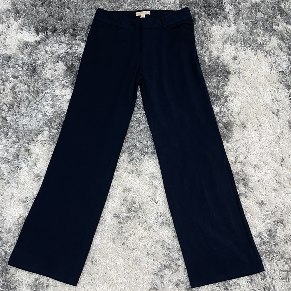 Michael Kors size 8 wide leg dress pants- navy